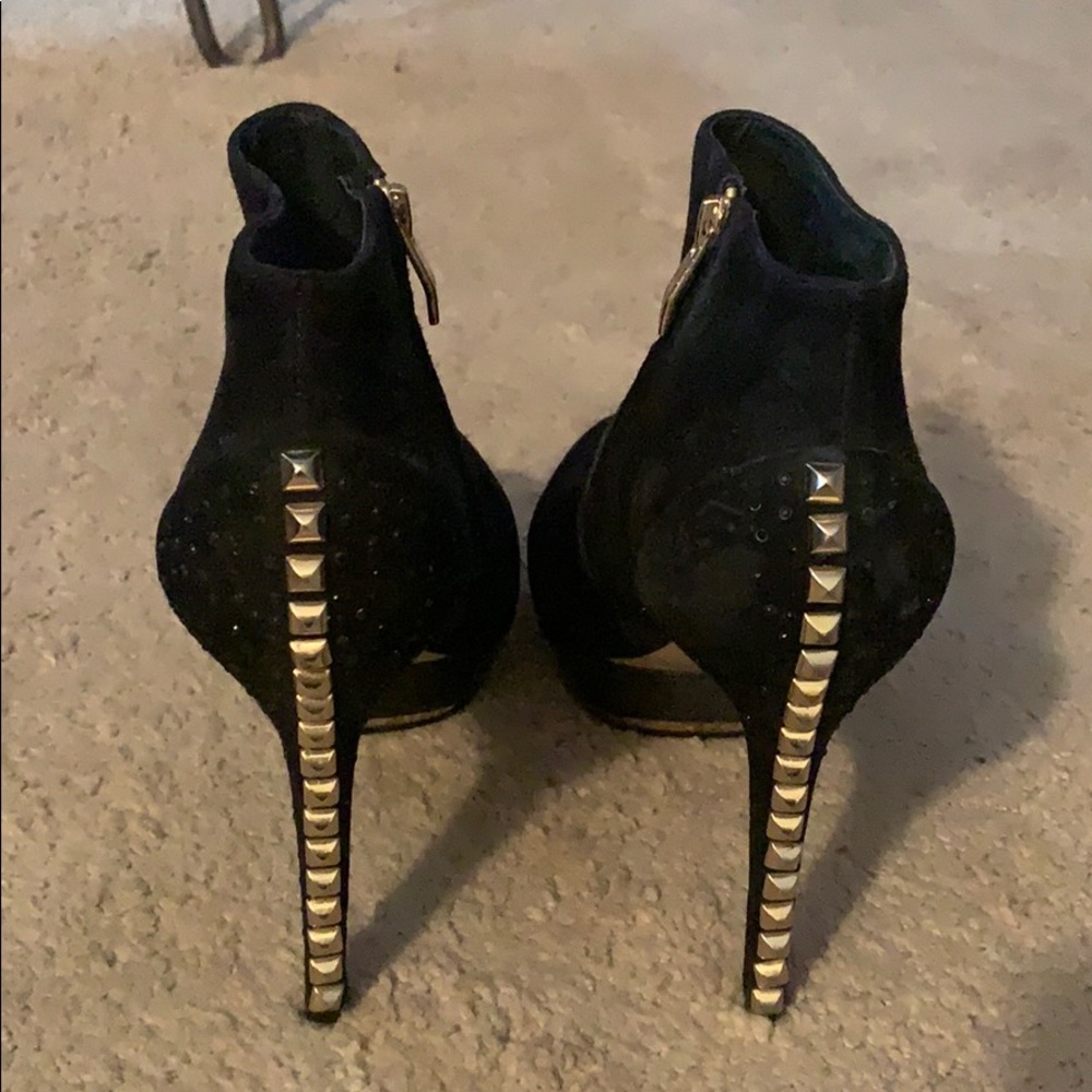 Vince Camuto gold studded booties!